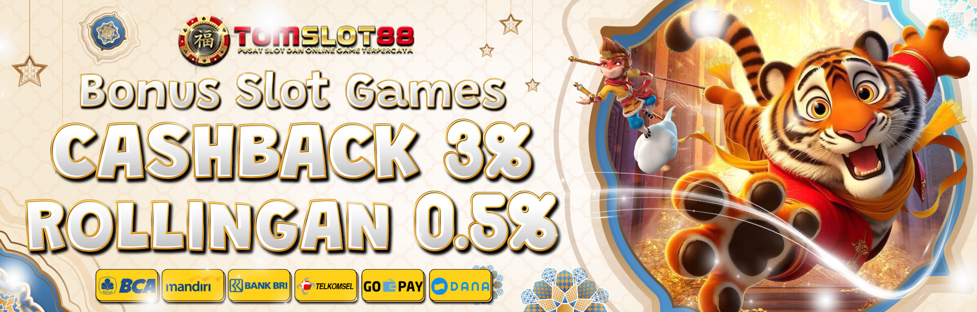 BONUS CASHBACK SLOT GAMES 3%