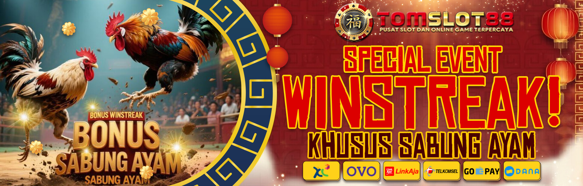 BONUS CASHBACK SABUNG AYAM 5%
