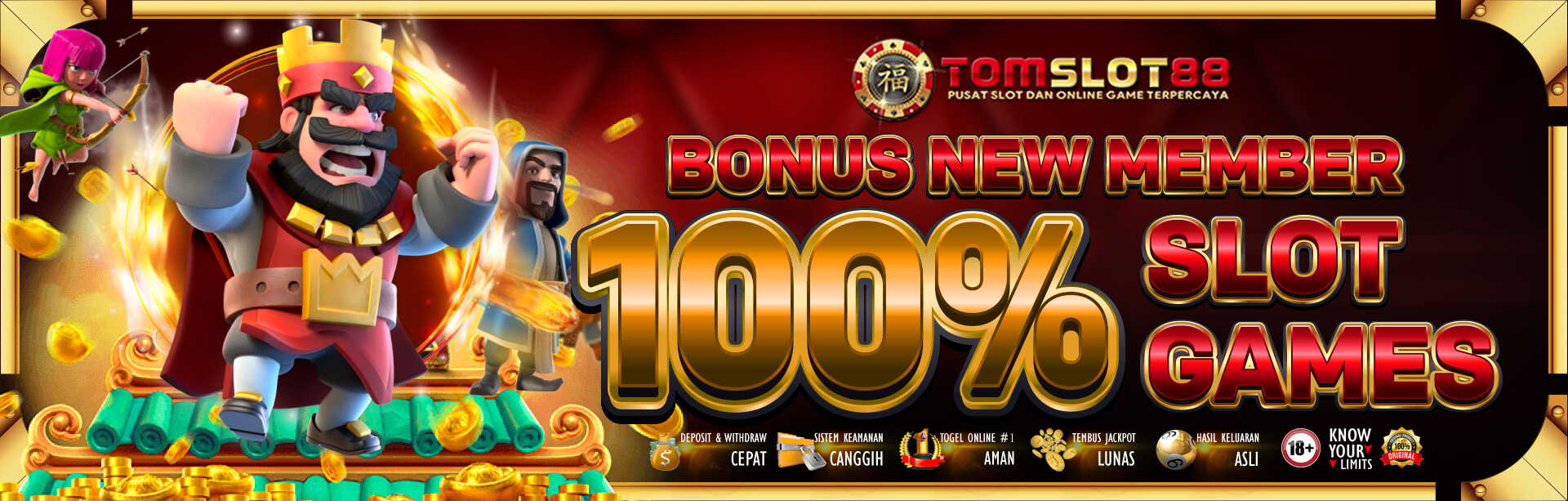 BONUS NEW MEMBER 100% DI DEPAN 